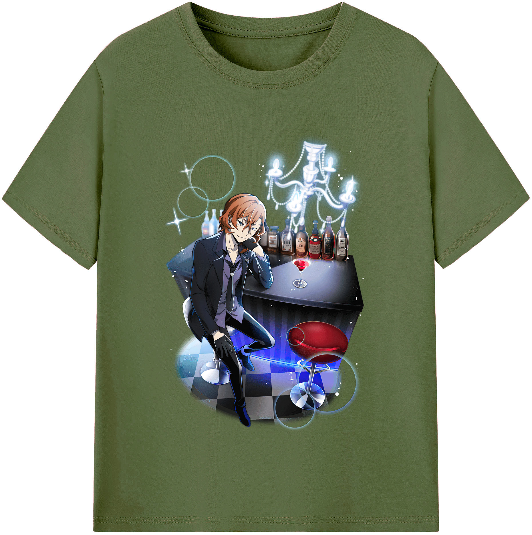 （画像用） 文豪ストレイドッグス Bungo Stray Dogs 綿100％半袖Tシャツ（フロントプリント）